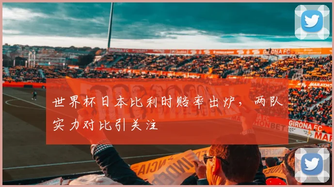 世界杯日本比利时赔率出炉,两队实力对比引关注