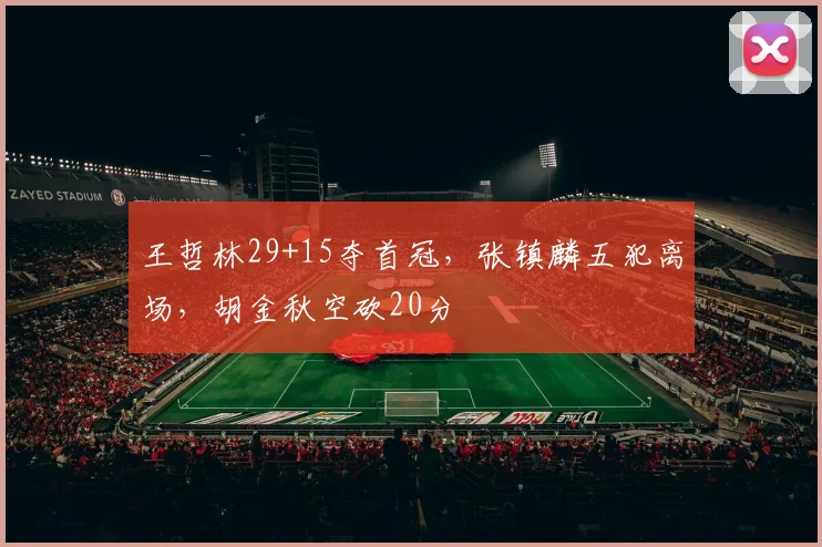 王哲林29+15夺首冠，张镇麟五犯离场，胡金秋空砍20分
