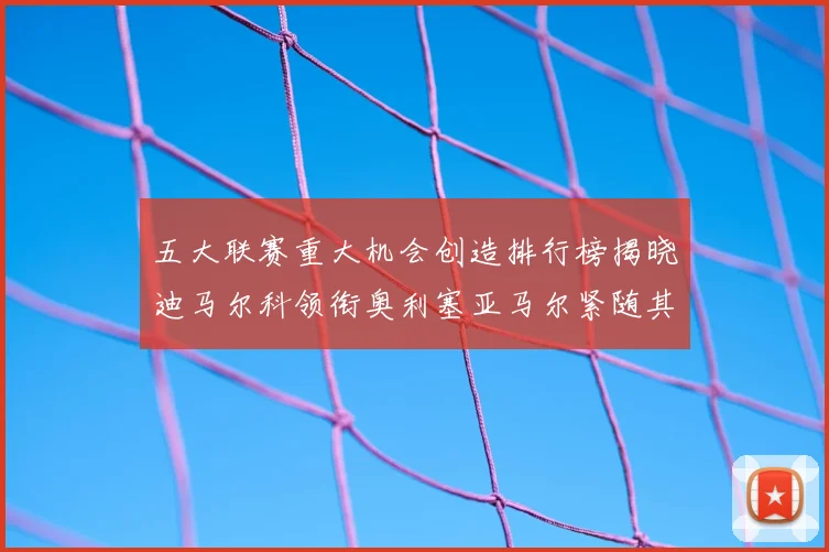 五大联赛重大机会创造排行榜揭晓迪马尔科领衔奥利塞亚马尔紧随其后