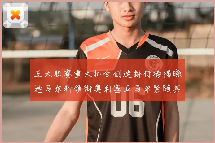 五大联赛重大机会创造排行榜揭晓迪马尔科领衔奥利塞亚马尔紧随其后
