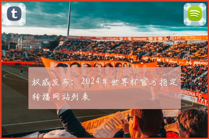 权威发布:2024年世界杯官方指定转播网站列表
