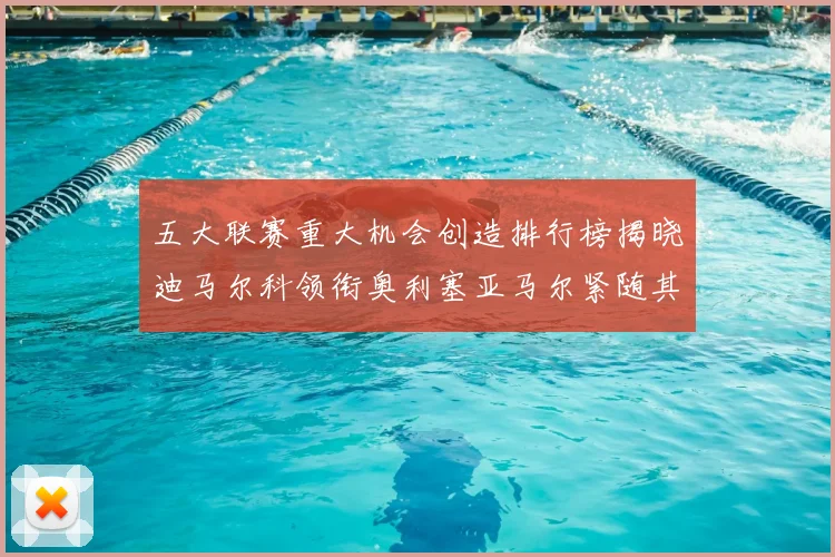 五大联赛重大机会创造排行榜揭晓迪马尔科领衔奥利塞亚马尔紧随其后