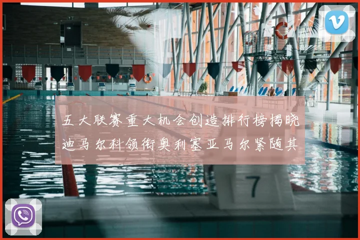 五大联赛重大机会创造排行榜揭晓迪马尔科领衔奥利塞亚马尔紧随其后